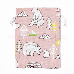 Printed Polycotton(Polyester Cotton) Pouches&nbsp;ABAG-S003-13B