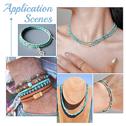 2 Strands Faceted Rondelle Synthetic Turquoise Beads Strands&nbsp;TURQ-AR0001-38
