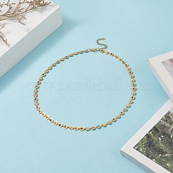 Colorful Enamel Flower Link Chain Necklace&nbsp;NJEW-JN04233
