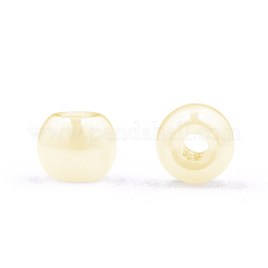6/0 Imitation Jade Glass Seed Beads&nbsp;SEED-N004-006-12