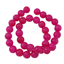 Natural Yellow Jade Beads Strands&nbsp;X-JBR6mm-21