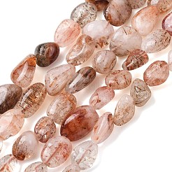 Natural Rutilated Quartz Beads Strands&nbsp;G-P568-C10-01
