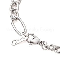 304 Stainless Steel Figaro Chain Bracelets for Women Men&nbsp;BJEW-JB13433