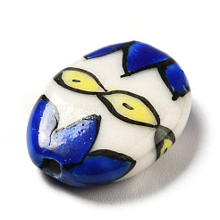 Handmade Printed Porcelain Beads&nbsp;PORC-F005-01F