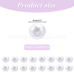 ABS Plastic Imitation Pearl Beads&nbsp;KY-AR0001-44B