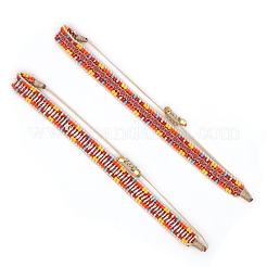 Adjustable Nylon Cord Braided Bead Bracelets&nbsp;BJEW-Z013-37
