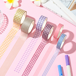 1 Bag 6 Rolls DIY Scrapbook Decorative Paper Tapes&nbsp;DIY-SP0005-15C