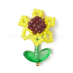 Seed Glass Beaded Pendants&nbsp;PALLOY-MZ00875