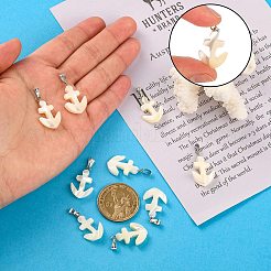 Natural Trochid Shell/Trochus Shell Pendants&nbsp;BSHE-CJC0002-12