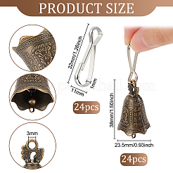 24Pcs Tibetan Style Alloy Pendants&nbsp;FIND-OC0002-76