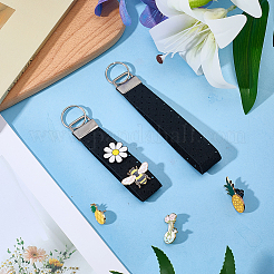 2Pcs Felt Badge Holders Keychain Clasps&nbsp;FIND-CP0004-06B