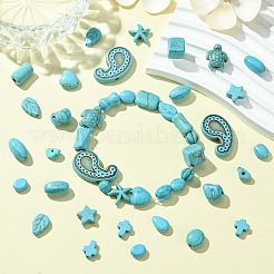 120Pcs 24 Styles Synthetic Turquoise Beads&nbsp;TURQ-CJ0001-81