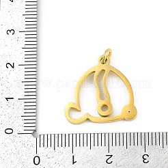 304 Stainless Steel Pendants&nbsp;LS-STAS-R137-01G-Q