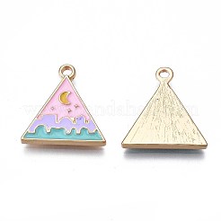 Rack Plating Alloy Enamel Pendants&nbsp;ENAM-S122-66