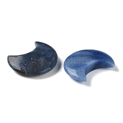 Dyed & Heated Natural Blue Aventurine Moon Palm Stones&nbsp;G-M416-04A-01