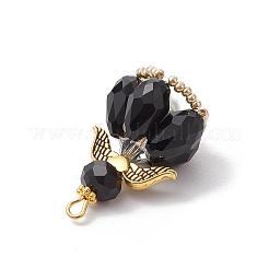 Faceted Glass Pendants&nbsp;PALLOY-MZ00582-04