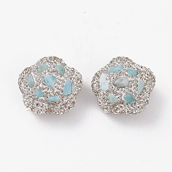 Handmade Polymer Clay Rhinestone Beads&nbsp;RB-C001-03A