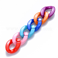 Opaque Acrylic Linking Rings&nbsp;X-OACR-S036-001A-G