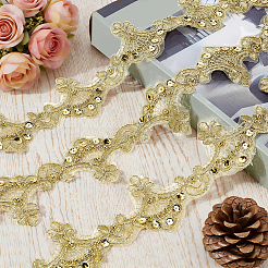 5Yards Polyester Flower Lace Ribbon&nbsp;OCOR-NB0002-82C