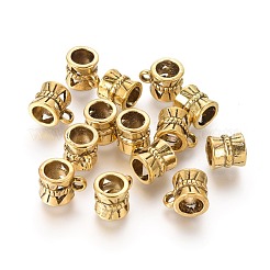 Tibetan Style Alloy Tube Bails&nbsp;TIBE-30047-AG-NR