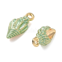 Brass with Enamel Charms&nbsp;KK-CBA61F8-01G-02