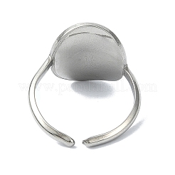 304 Stainless Steel Cuff Rings for Women&nbsp;RJEW-M019-45P