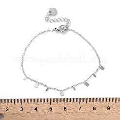304 Stainless Steel Cable Chain Bracelets for Women&nbsp;BJEW-A036-21P