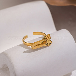 304 Stainless Steel Cuff Open Rings&nbsp;WG4C75A-01