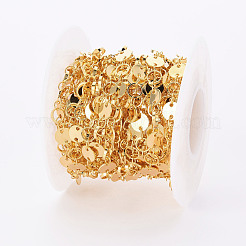 Handmade Brass Flat Sequin Chains&nbsp;CHC-S012-103