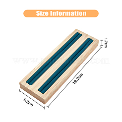 2-Slot Wood Ring Displays&nbsp;RDIS-WH0002-18B