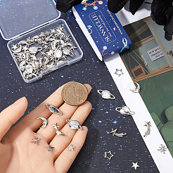 Cosmic Theme Zinc Alloy Cabochons&nbsp;FIND-SC0011-74C