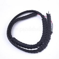 Spray Painted Non-magnetic Synthetic Hematite Beads Strands&nbsp;G-T116-25-17