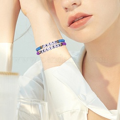11Pcs 11 Style Polymer Clay Heishi Surfer Stretch Bracelets Set&nbsp;BJEW-SW00122