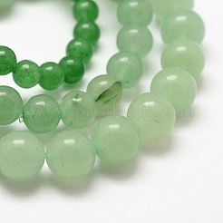 Natural Green Aventurine Round Beads Stretch Bracelets&nbsp;BJEW-G550-02-6mm