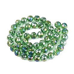 Electroplate Transparent Glass Beads Strands&nbsp;EGLA-ZX001-01A-02