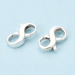 925 Sterling Silver Double Opening Lobster Claw Clasps&nbsp;STER-T008-73S-01