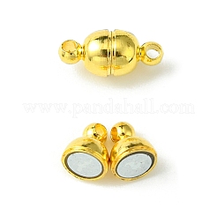 10Pcs Round Brass Magnetic Clasps with Loops&nbsp;KK-FS0001-34G