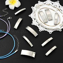10 Pcs 10 Styles 202 Stainless Steel Slide Charms&nbsp;STAS-CJ0003-31