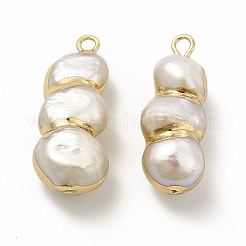 Baroque Natural Keshi Pearl Pendants&nbsp;PEAR-P004-14KCG