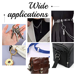 8Pcs 4 Color Alloy Spring Ring Clasps&nbsp;FIND-PH0002-45