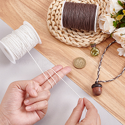 2 Rolls 2 Colors Waxed Cotton Cords&nbsp;YC-PH0001-52G