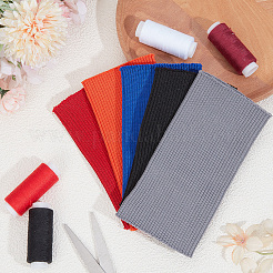 10Pcs 5 Colors Ribbing Pattern Polyester Oversleeves&nbsp;FIND-GF0009-63