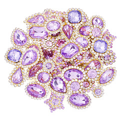 100Pcs Teardrop/Heart/Star Sew on Rhinestones&nbsp;FIND-TA0006-69C