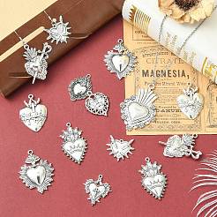 20Pcs 10 Styles Tibetan Style Alloy Pendants&nbsp;FIND-CJ0005-61