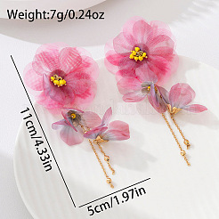 Alloy Glass Stud Earrings&nbsp;WG4C6C8-01