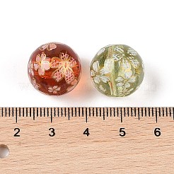 Opaque Acrylic Printed Beads&nbsp;OACR-Z020-12