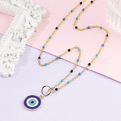 Brass Pendant Necklaces&nbsp;LS-NJEW-R006-01G-05