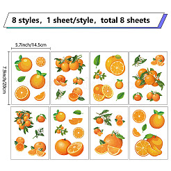 8 Sheets 8 Styles PVC Waterproof Wall Stickers&nbsp;DIY-WH0345-123