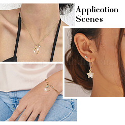 16Pcs 8 Style Brass Micro Pave Cubic Zirconia Charms&nbsp;KK-TA0001-13