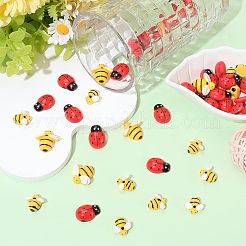 60Pcs 3 Styles Opaque Resin Cabochons&nbsp;CRES-BM0001-04